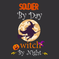 Halloween Soldier Gift T  Shirt Soldier By Day Witch By Night, Soldier Vintage Hoodie | Artistshot