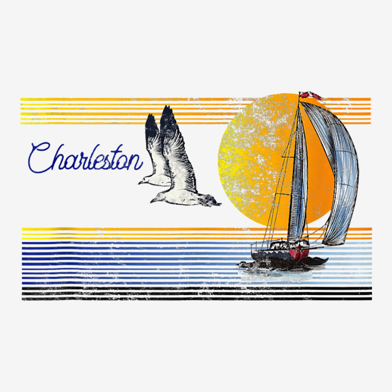 Vintage Sailing Sailboat Sail   Charleston South Carolina Tank Top Pin-back Button | Artistshot