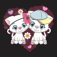 Cute Couple Cats T-shirt | Artistshot