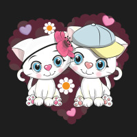 Cute Couple Cats Classic T-shirt | Artistshot