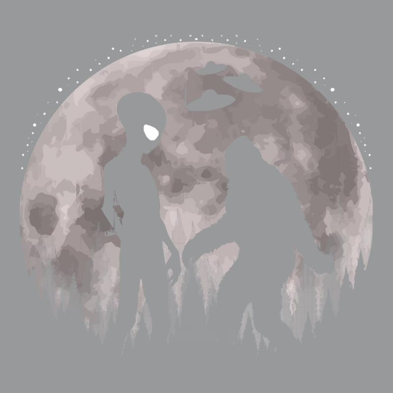 Bigfoot T Shirtbigfoot And Alien Ufos Moon T Shirt Crewneck Sweatshirt | Artistshot