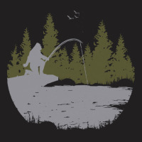 Bigfoot T Shirtbigfoot Fishing Gifts T Shirt T-shirt | Artistshot