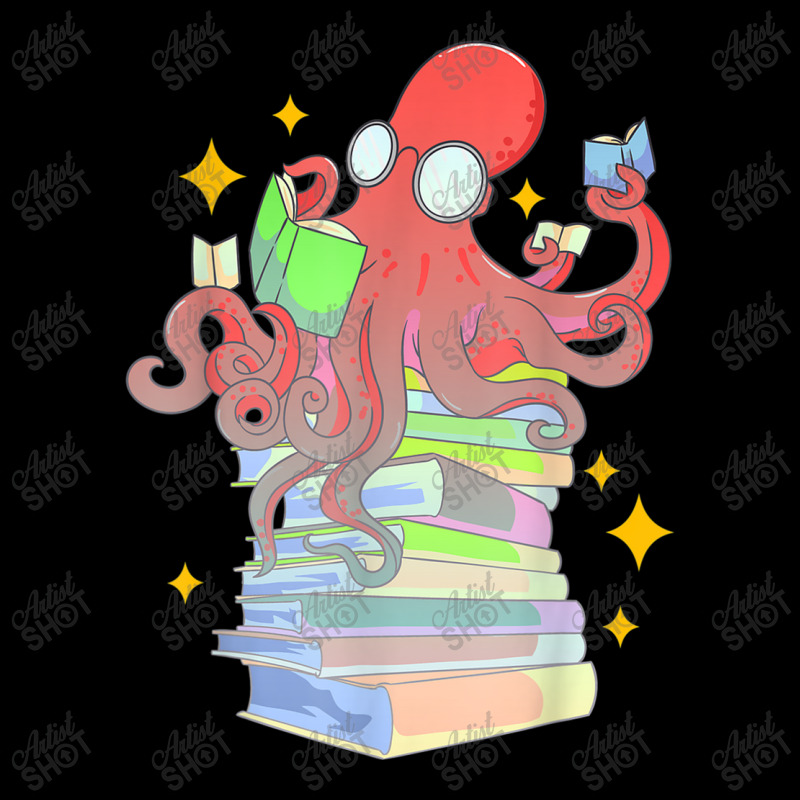 Book Lovers Octopus Reading Kids Girls Womens Cute Bookworm Vintage V-Neck Tee by HailieDesign | Artistshot