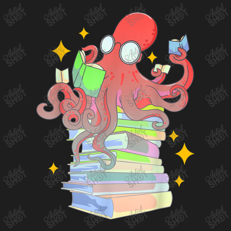 Book Lovers Octopus Reading Kids Girls Womens Cute Bookworm Vintage Classic T-shirt by HailieDesign | Artistshot