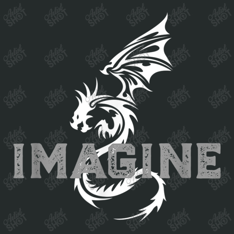 Cool Imagine Tattoo Dragon Vintage Women's Triblend Scoop T-shirt by HailieDesign | Artistshot