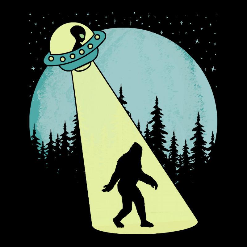 Bigfoot T Shirtbigfoot Ufo Abduction Full Moon T Shirt Long Sleeve Shirts | Artistshot