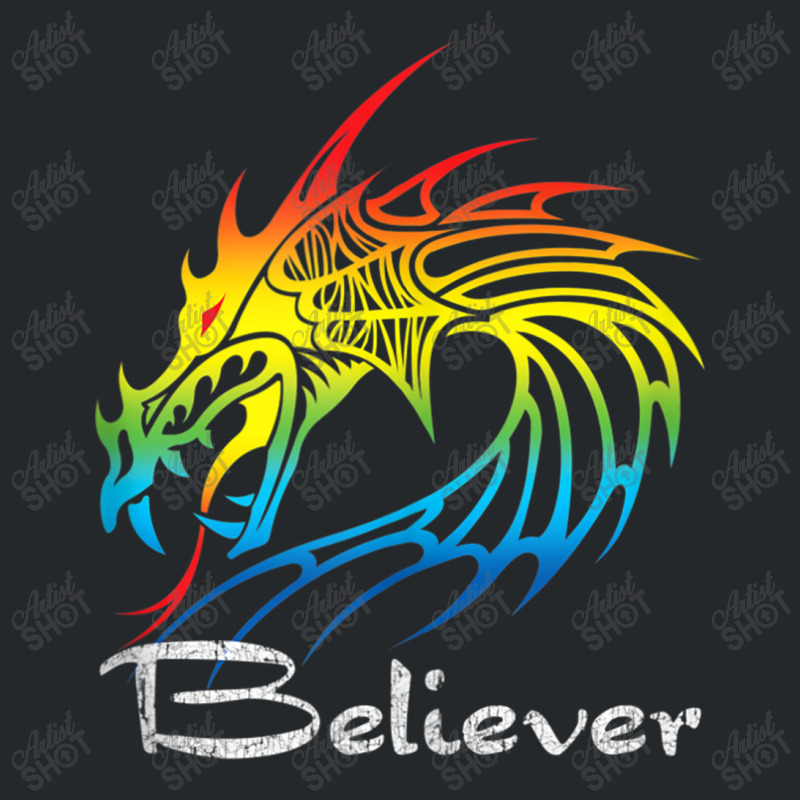 Dragon Believer Imagine This Gift For Dragon Fans Animations Character Crewneck Sweatshirt by HailieDesign | Artistshot