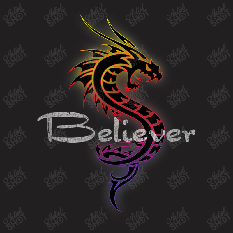 Dragon Believer Imagine This Gift For Dragon Fans Character Animae T-Shirt by HailieDesign | Artistshot