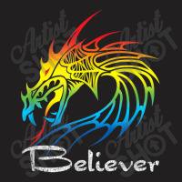 Dragon Believer Imagine This Gift For Dragon Fans Characters Cartoon G T-shirt | Artistshot