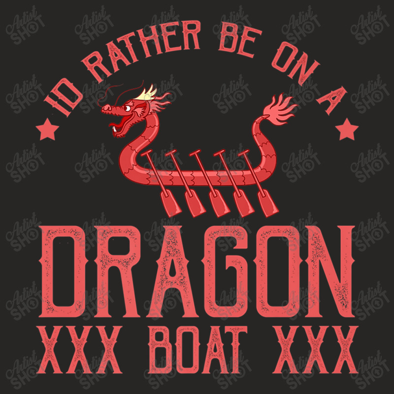 Dragon Boat Racing Festival Paddle Chinese Boating Video Games Charact Ladies Fitted T-Shirt by HailieDesign | Artistshot