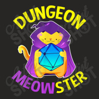 Dungeon Meowster Shirt Cat Dm Role Player Rpg Tabletop Gamer Gifts Wom Ladies Fitted T-shirt | Artistshot