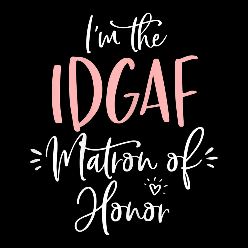 Womens Idgaf Matron Of Honor Group Fun Matching Bachelorette Party T S Cropped Hoodie by kalerttjay | Artistshot