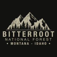 Bitterroot National Forest Montana Idaho Pullover Hoodie Scorecard Crop Tee | Artistshot