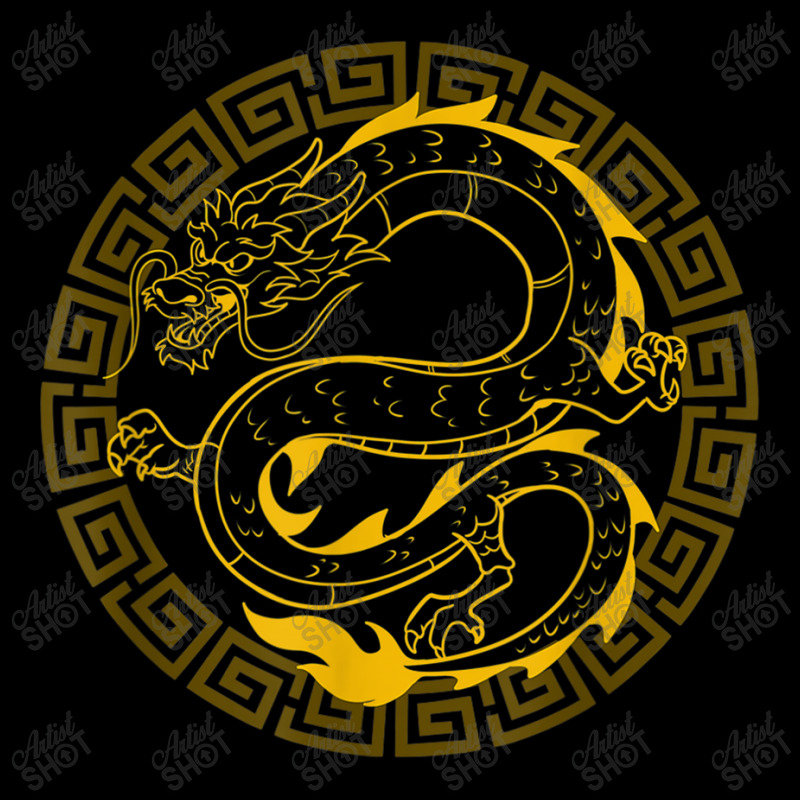 Golden Chinese Dragon Gift Shirt Martial Arts Asian Culture Retro Vint Kids Cap by HailieDesign | Artistshot