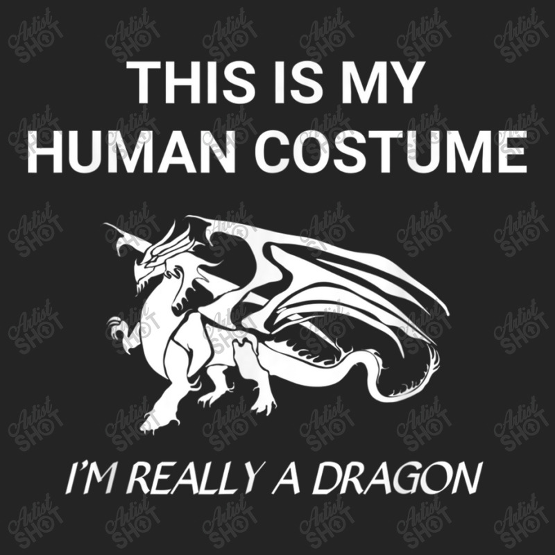 Halloween This Is My Human Costume Dragon Tee Character Animae 3/4 Sleeve Shirt | Artistshot