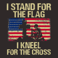 I Stand For The Flag I Kneel For The Cross Veteran Day Gift 19 Racerback Tank | Artistshot