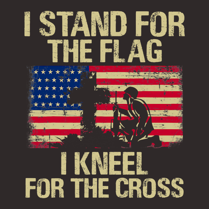 I Stand For The Flag I Kneel For The Cross Veteran Day Gift 19 Racerback Tank by pester | Artistshot