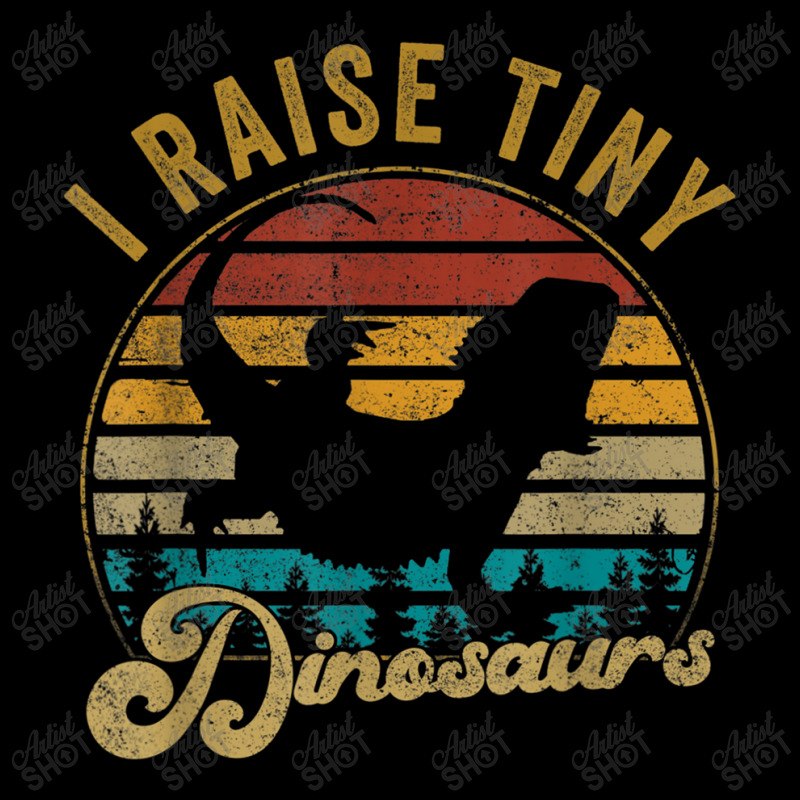 I Raise Tiny Dinosaur Funny Vintage Retro 70s Bearded Dragon Day Gift Men's Long Sleeve Pajama Set | Artistshot