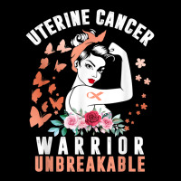 Uterine Cancer Awareness Warrior Unbreakable Strong Woman T Shirt Baby Beanies | Artistshot