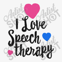 I Love Speech Therapy Shirt For Slp Language Pathologist 1 Ladies Fitted T-shirt | Artistshot