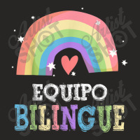 Equipo Bilingue Spanish Bilingual Team Squad Back To School Ladies Fitted T-shirt | Artistshot