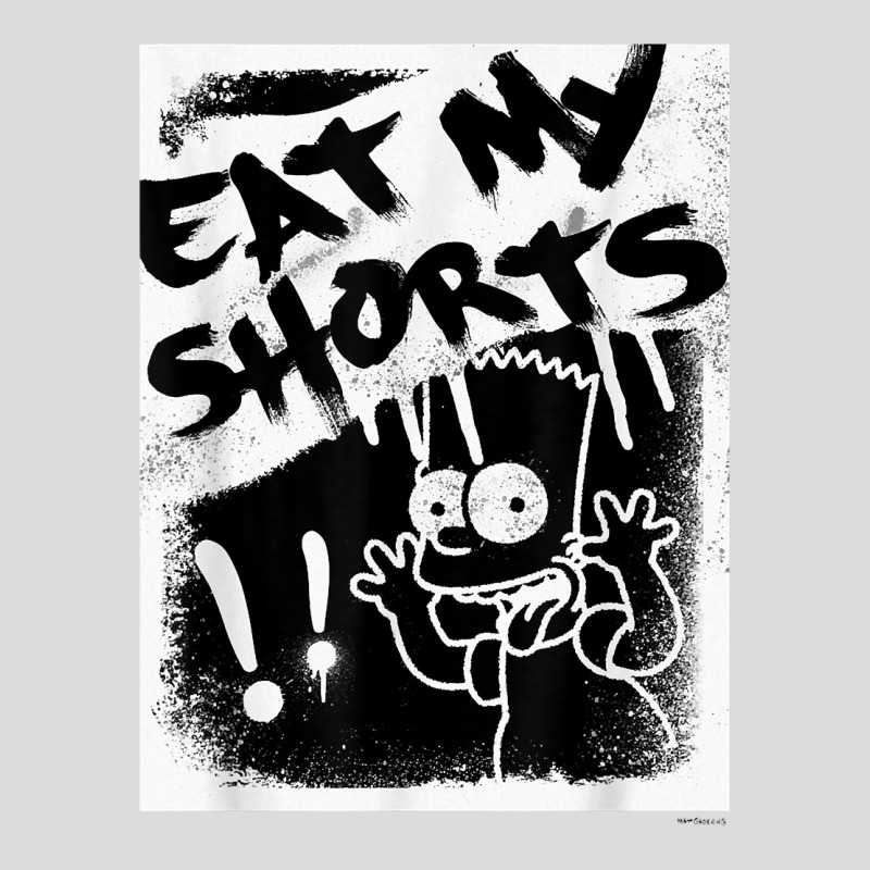 The Simpsons Bart Simpson Eat My Shorts Spray Paint Graffiti T Shirt Men's Polo Shirt by evansjalayia | Artistshot