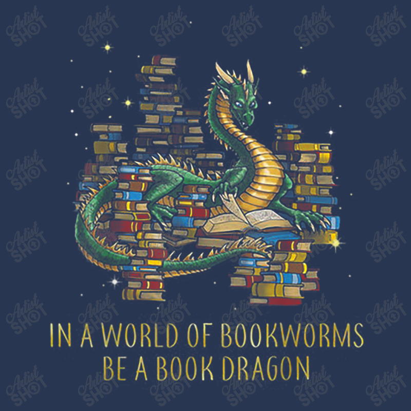 In A World Of Bookworms Be A Book Dragon Funny Gift Day Gift Ladies Denim Jacket by HailieDesign | Artistshot