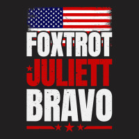 Foxtrot Juliett Bravo Expressive Design T-shirt | Artistshot