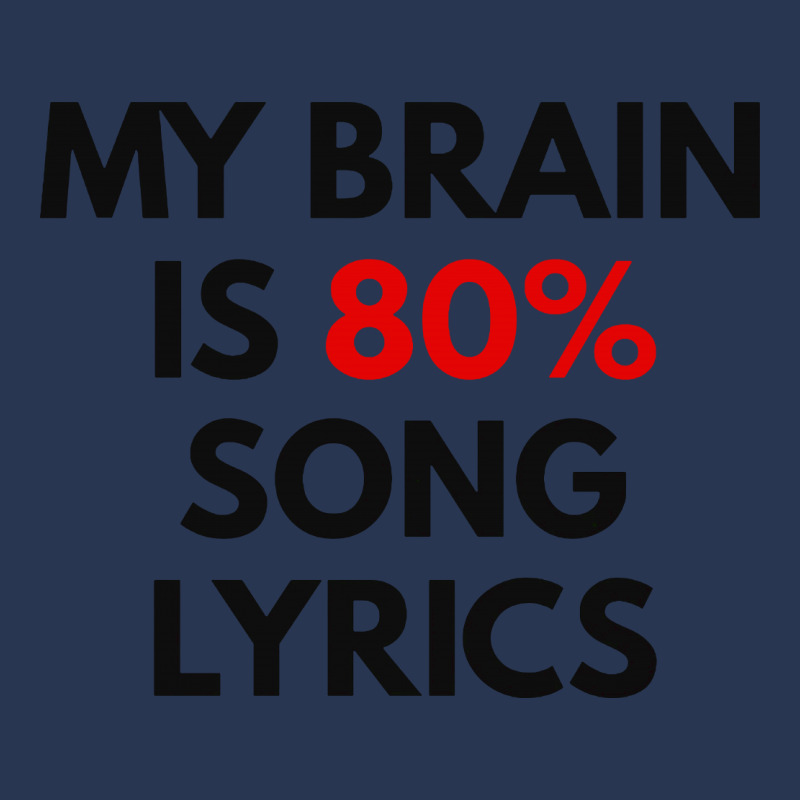 Custom My Brain Is 80% Song Lyrics Ladies Denim Jacket By Milanacr ...