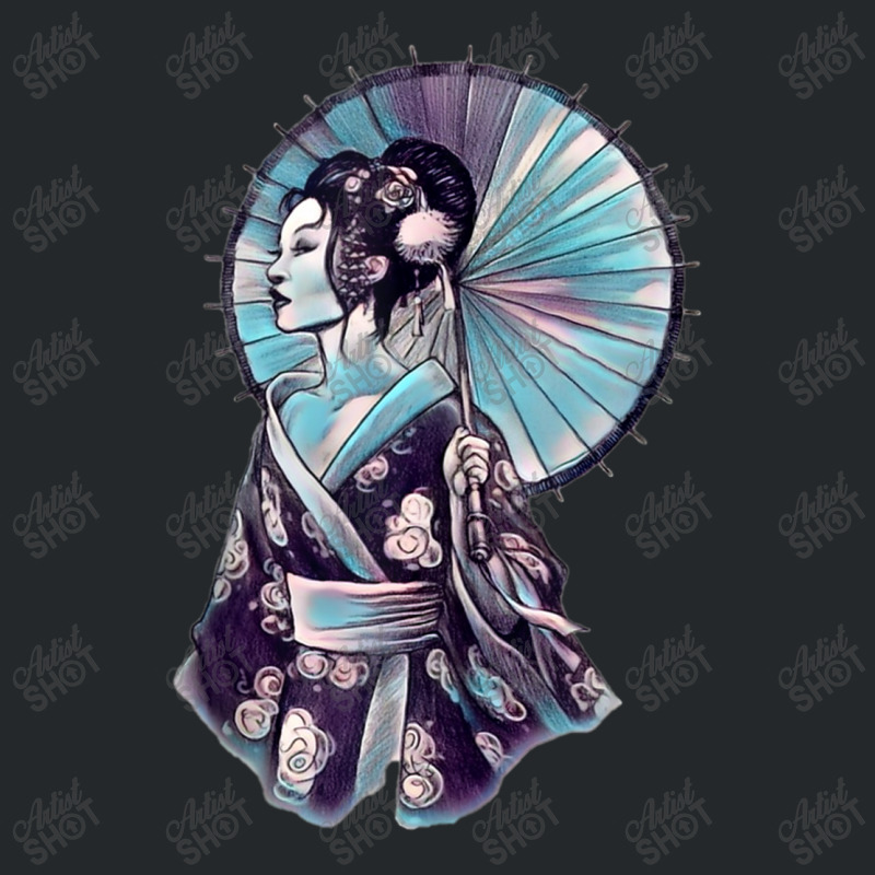 Japanese Geisha Parasol Pretty Tattoo Art Samurai Women Men Crewneck Sweatshirt by HailieDesign | Artistshot