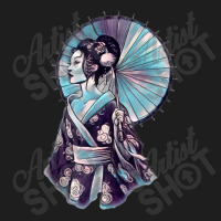 Japanese Geisha Parasol Pretty Tattoo Art Samurai Women Men Classic T-shirt | Artistshot