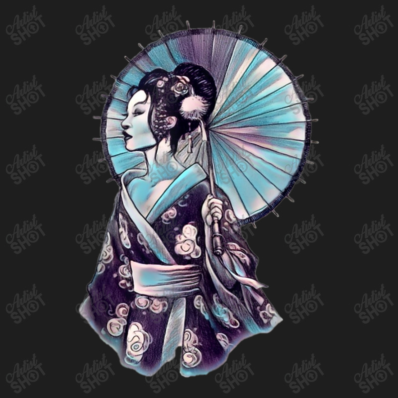 Japanese Geisha Parasol Pretty Tattoo Art Samurai Women Men Classic T-shirt by HailieDesign | Artistshot