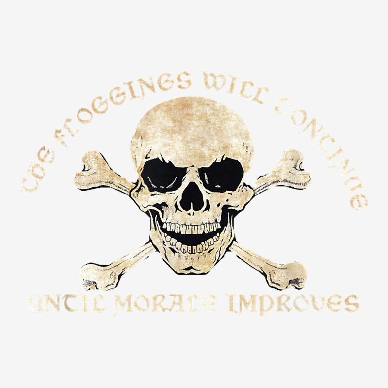 Pirate Skull Floggings Will Continue Until Morale Improves T Shirt Adjustable Cap by RolaLuken | Artistshot