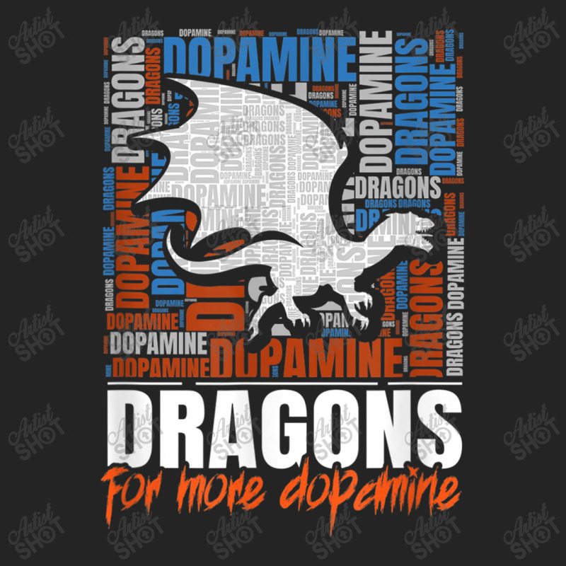 Joyable Dopamine Of Dragons Saying Character Animae 3/4 Sleeve Shirt by HailieDesign | Artistshot