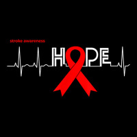 Hope  Awareness Month Products Red Ribbon Stroke Awareness T Shirt Adjustable Cap | Artistshot