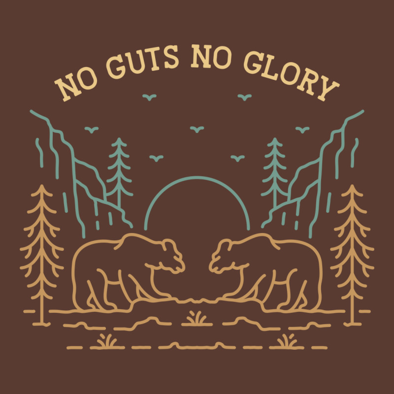 No Guts No Glory Wild Bear Adjustable Cap by VEKTORKITA | Artistshot