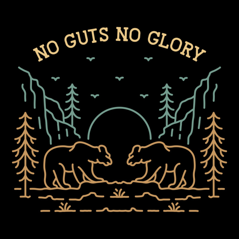 No Guts No Glory Wild Bear Kids Cap by VEKTORKITA | Artistshot