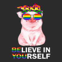 Believe In Yourself Lgbt Gay Trans Pride Month Pig Lover 92 Exclusive T-shirt | Artistshot