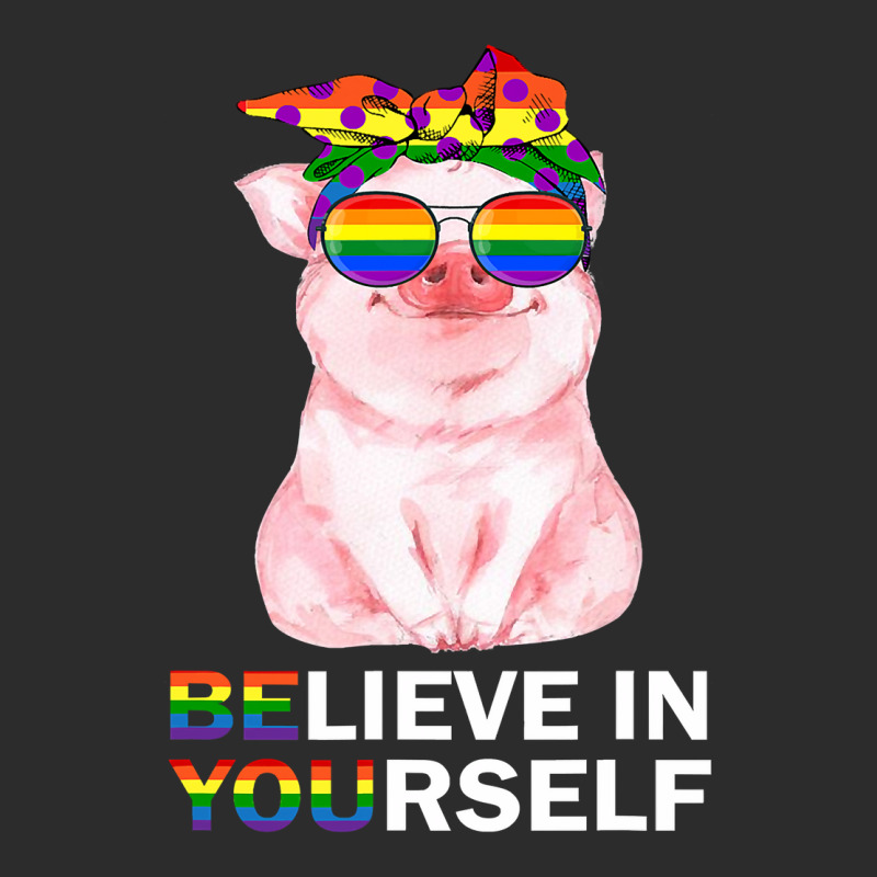 Believe In Yourself Lgbt Gay Trans Pride Month Pig Lover 92 Exclusive T-shirt by MichaelAkins | Artistshot