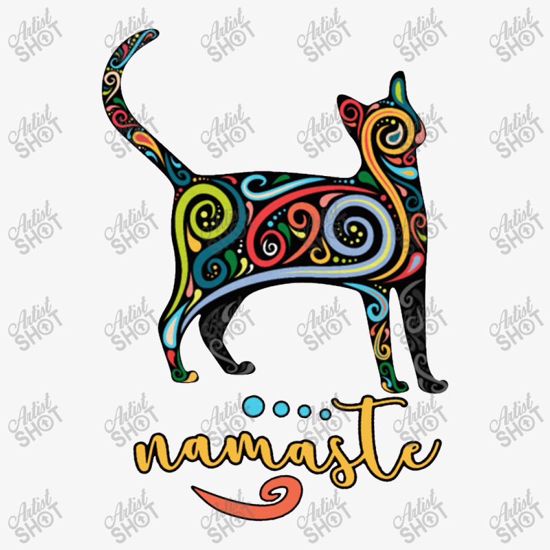 Namaste Cat Yoga Meditation Funny Ladies Fitted T-Shirt by artworks_animal | Artistshot