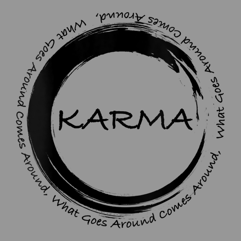 Womens Karma T Shirt What Goes Around Comes Around Funny Karma V Neck Women's V-Neck T-Shirt by AbidahToenges | Artistshot