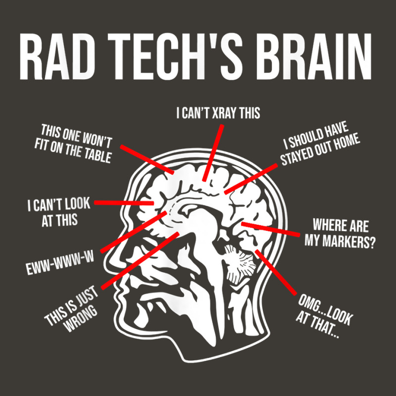 Radiologic Technologist Rad Tech Brain Radiology T Shirt Bucket Hat by walkersnoelan | Artistshot