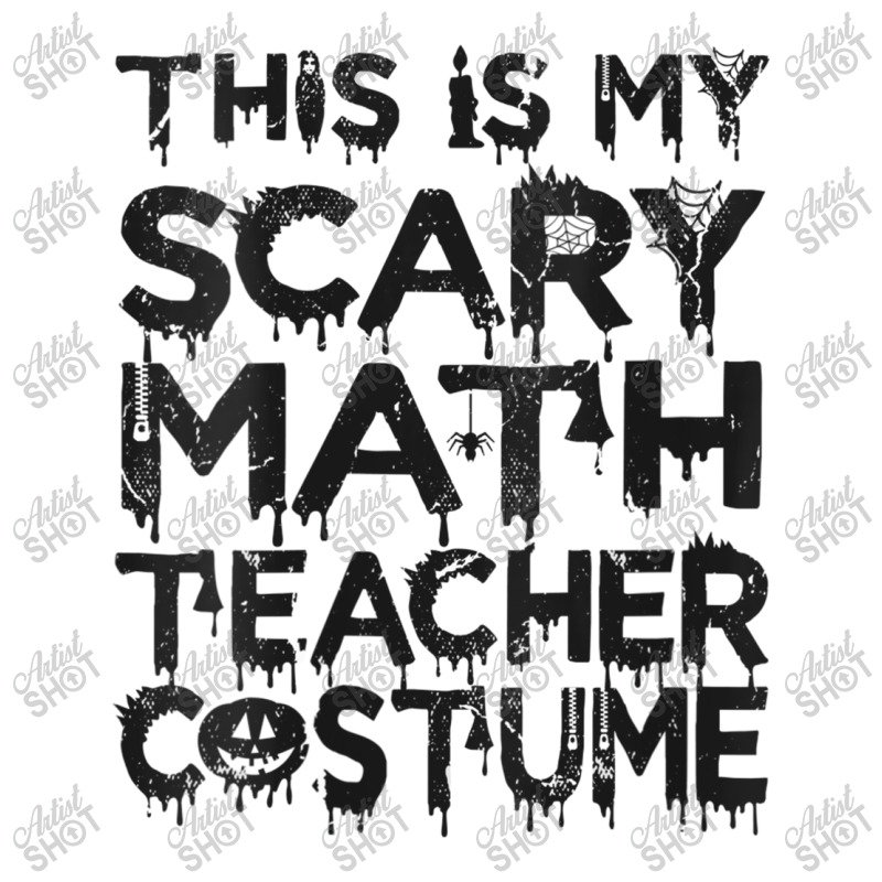 Womens This Is My Scary Math Teacher Costume Halloween Mens My Favorit V-neck Tee | Artistshot