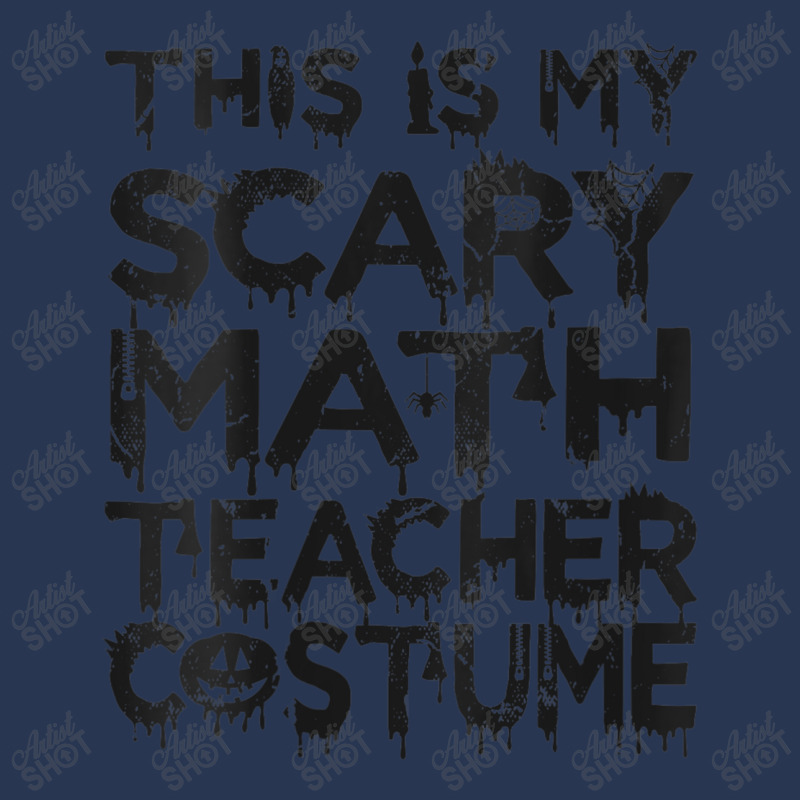 Womens This Is My Scary Math Teacher Costume Halloween Mens My Favorit Men Denim Jacket | Artistshot