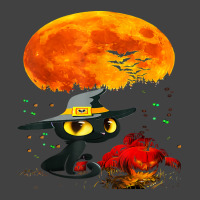 Black Cat Halloween Scary Pumpkins Full Moon Black Cat Lover 51 Vintage T-shirt | Artistshot