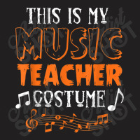 Funny This Is My Scary Music Teacher Halloween Costume Party Retro T-shirt | Artistshot