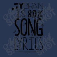 My Brain Is 80 Song Lyrics Music Lover Novelty Tee Day Gift Men Denim Jacket | Artistshot