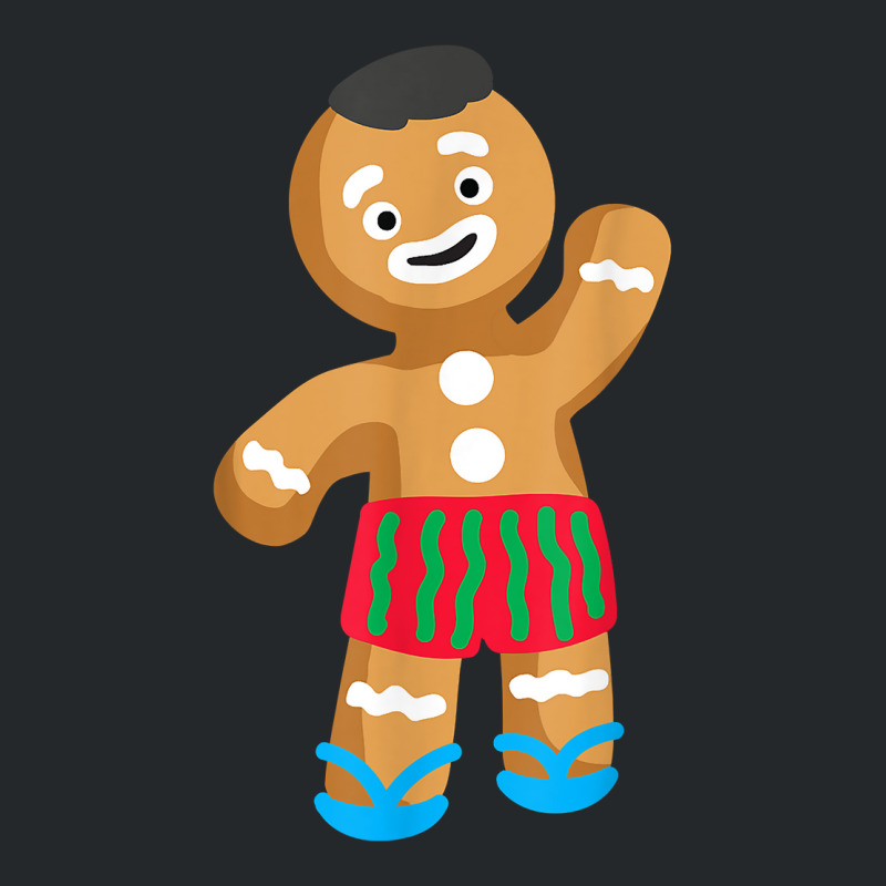 Gingerbread Man In Swimming Trunks  Christmas In July T Shirt Crewneck Sweatshirt by CrespinoEllawyn | Artistshot