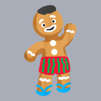 Gingerbread Man In Swimming Trunks  Christmas In July T Shirt Tank Dress | Artistshot