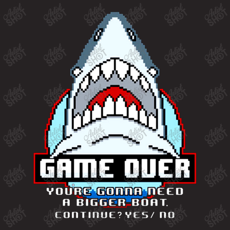Game Over Shark Vintage Cap | Artistshot